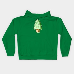 Christmas tree kawaii Kids Hoodie